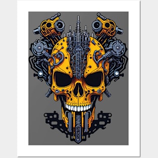 Mecha Skull S02 D85 Posters and Art